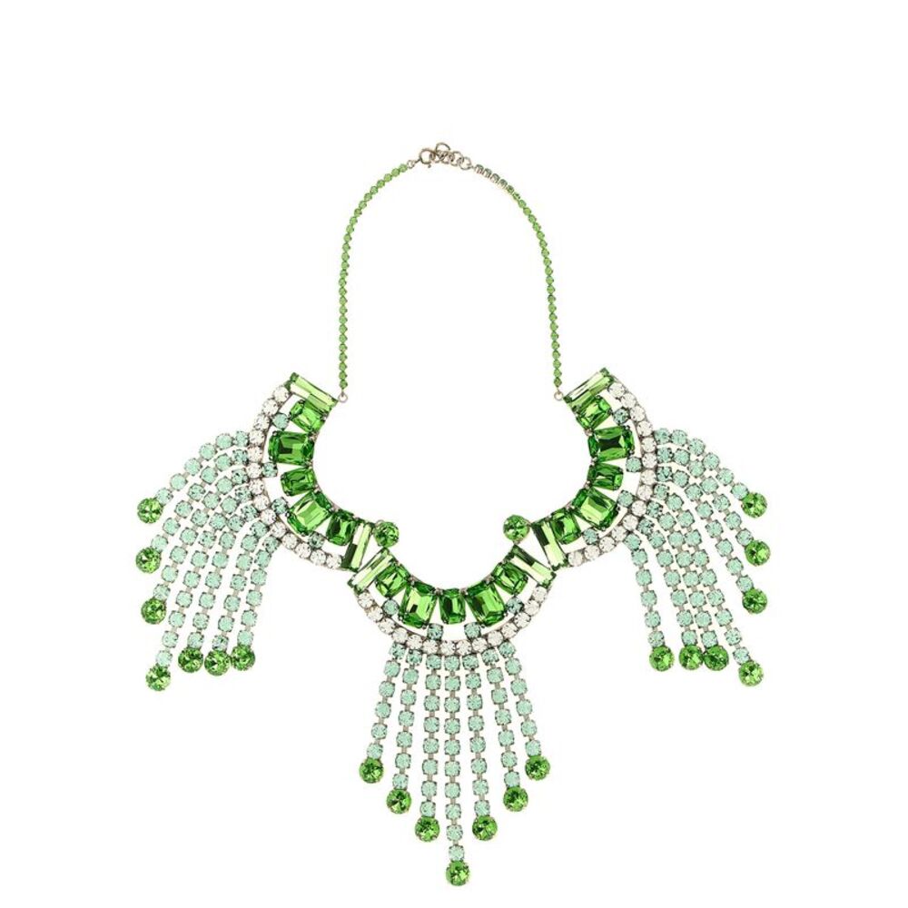 Dries Van Noten Women Maxi Necklace With Rhinestones